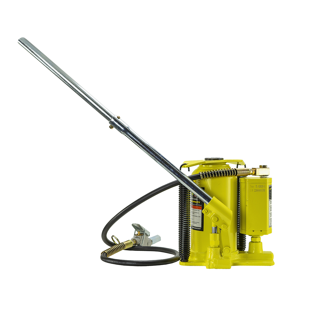 Yellow Jackit 20 Ton Air/Manual Bottle Jack (Welded Base) - Image 5