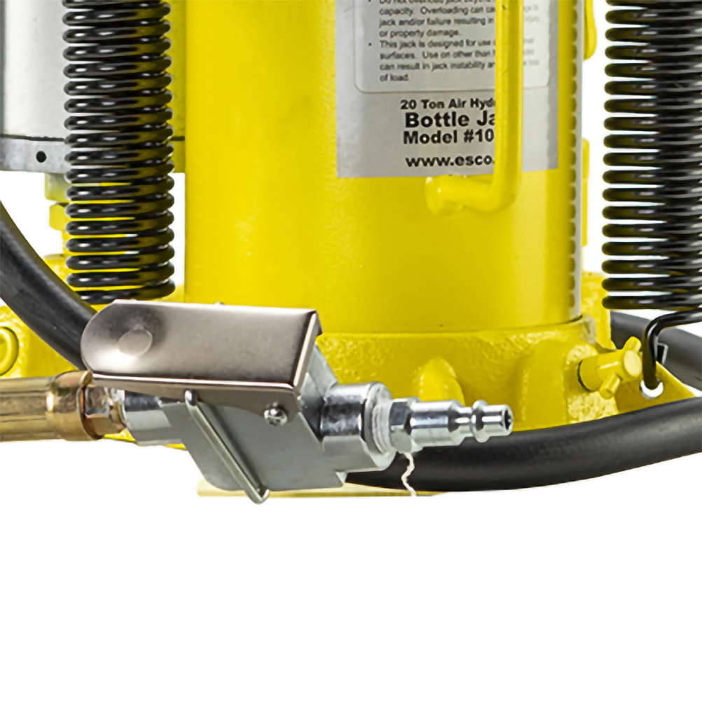 Yellow Jackit 20 Ton Air/Manual Bottle Jack (Screw On Base) - Image 5