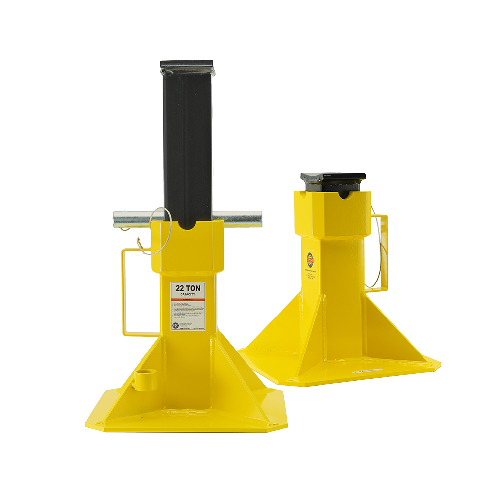 22 Ton Pin Style Jack Stand Pair - Short Style - Image 2