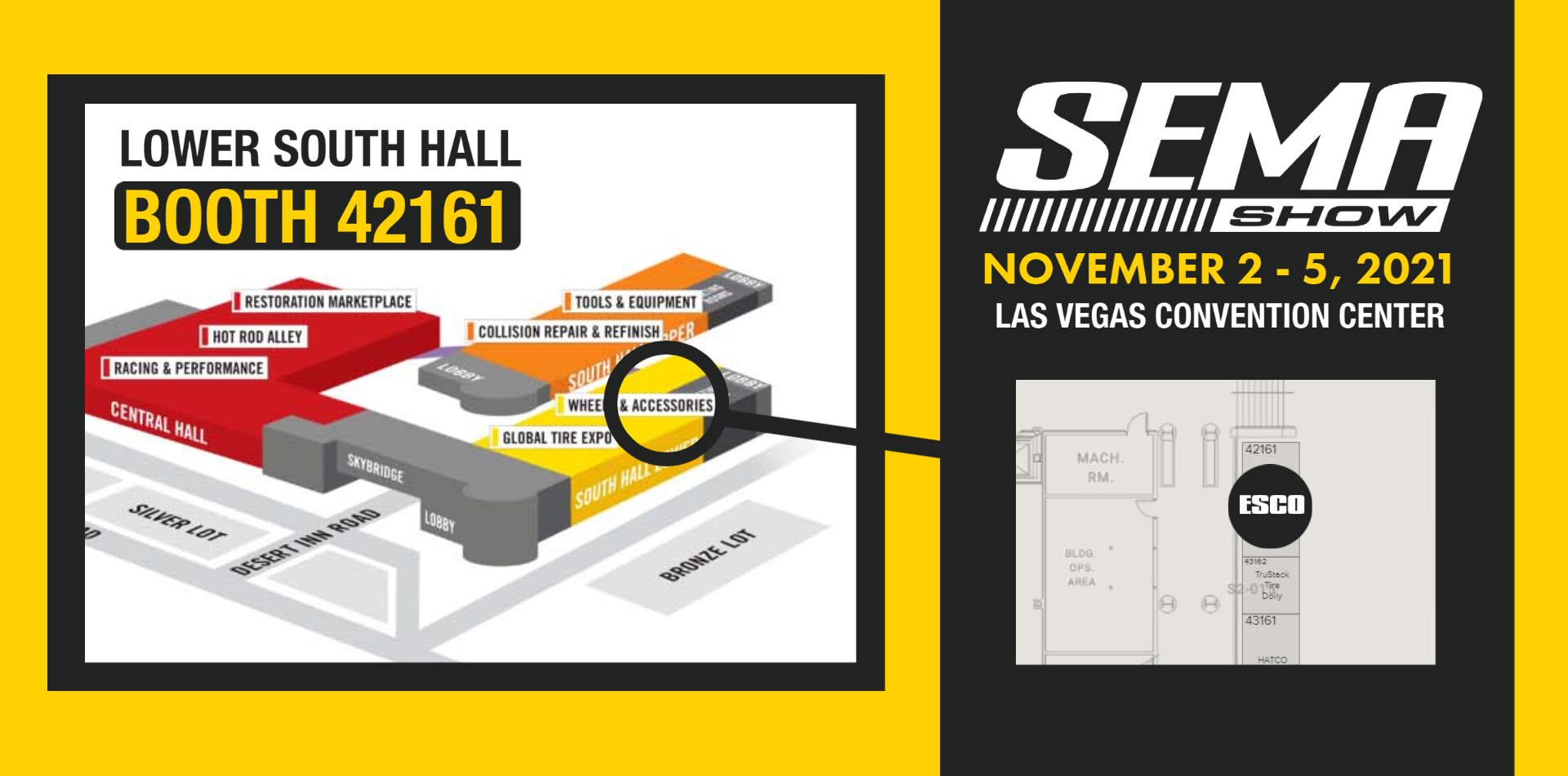 ESCO at SEMA Show 2021 Floor Plan