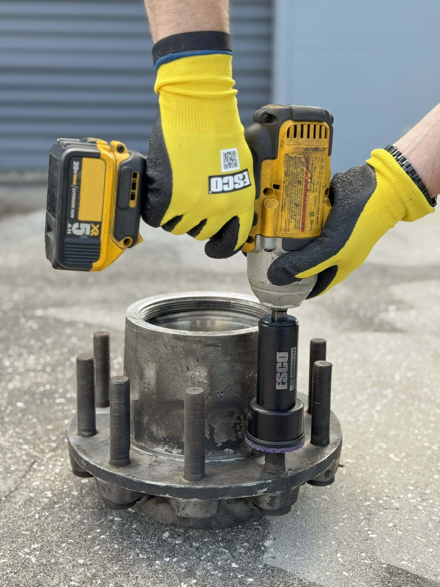 ESCO HD Commercial Stud & Hub All-in-One Cleaning System (Tool & Cleaning Pad Included) - Image 9