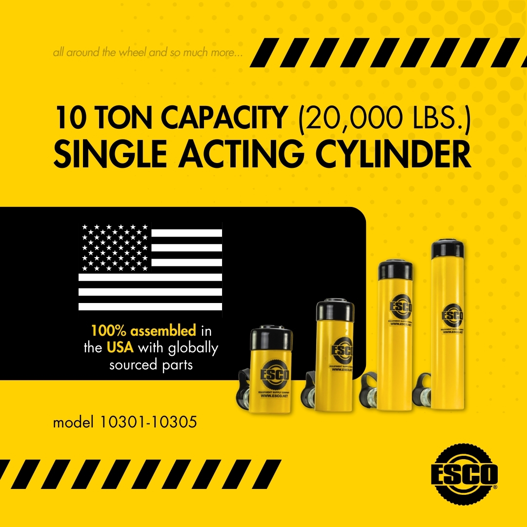 10 Ton Capacity Hydraulic Ram - Single Acting Cylinder - 2 in. Stroke - Image 5